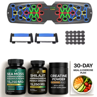 Alpha Physique Complete Kit Including Push Up Board, 3 supplements and guide